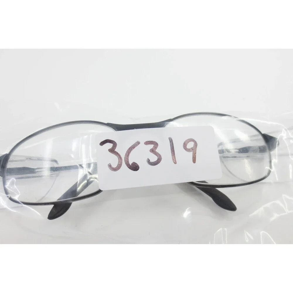 Titmus Safety Glasses Black Metal Oval Frame Clear Side Shields EXT6 50 20 140
